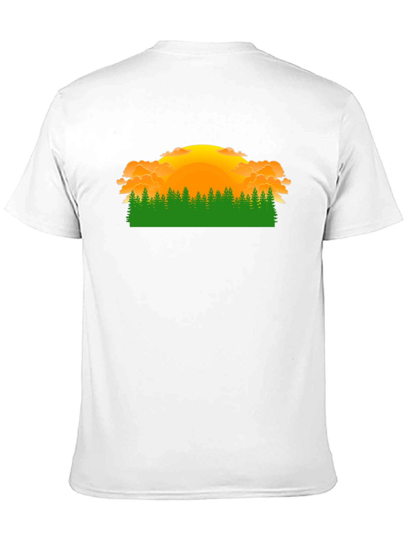 Sunset Forest Graphic Tee - Nature Lover Shirt