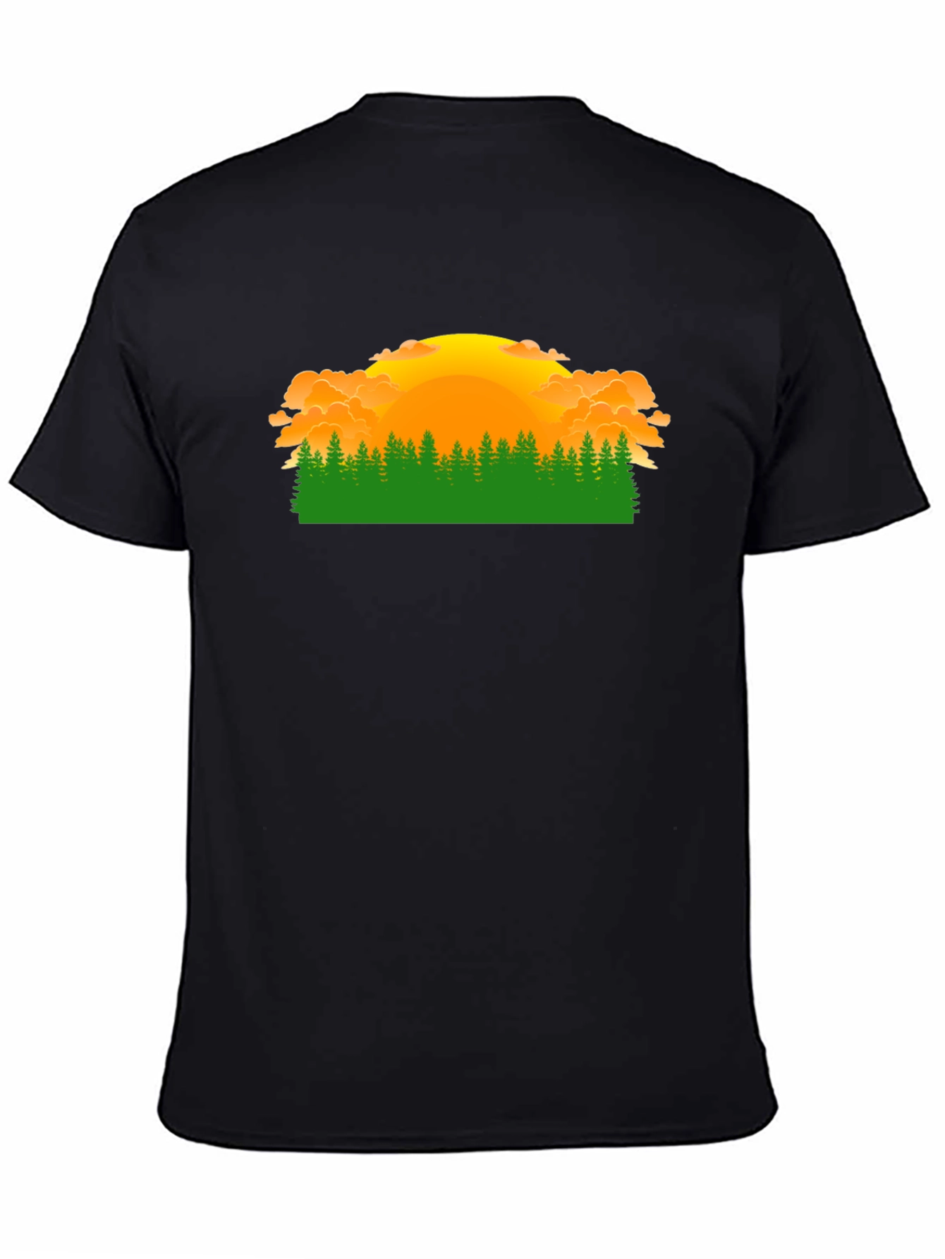 Sunset Forest Graphic Tee - Nature Lover Shirt