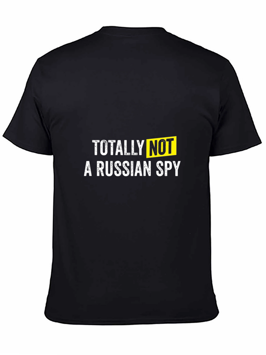 Totally Not A Russian Spy Black T-Shirt