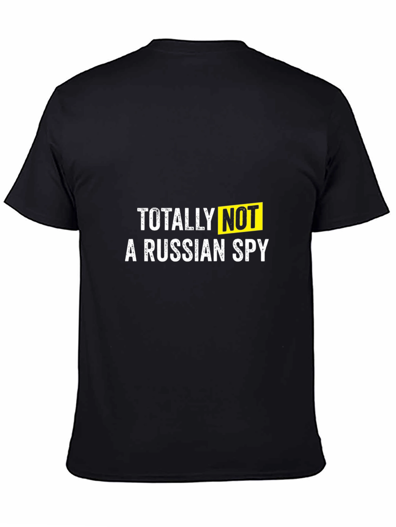 Totally Not A Russian Spy Black T-Shirt