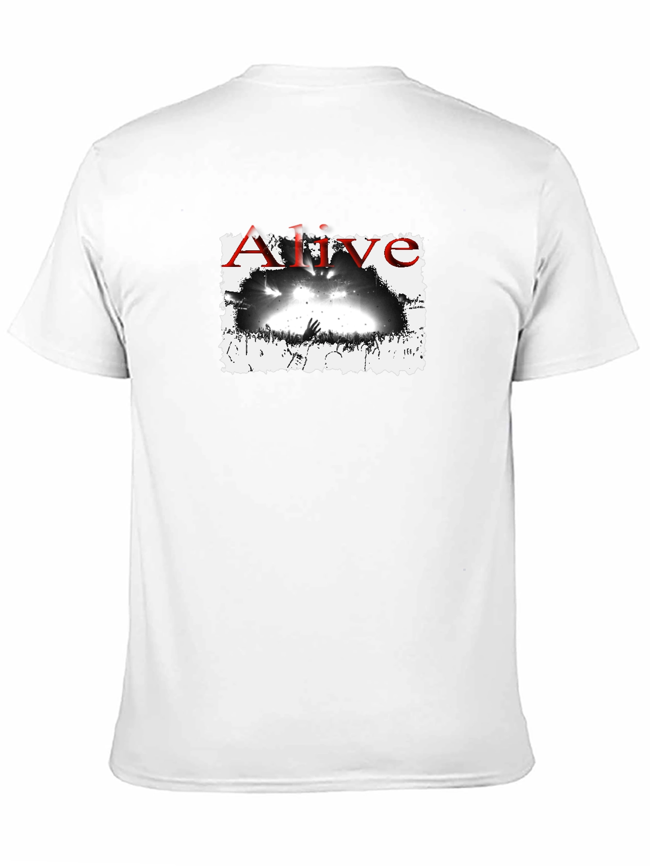 Alive Concert Graphic Tee - Black Cotton T-Shirt
