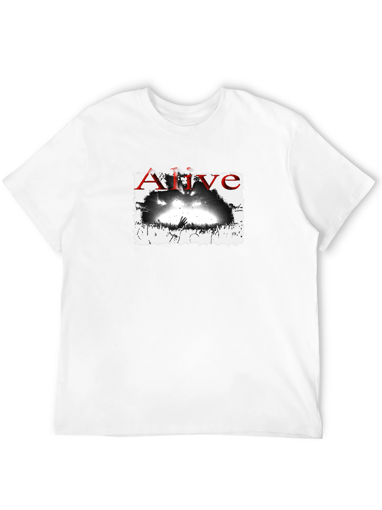 Alive Concert Graphic Tee - Black Cotton T-Shirt