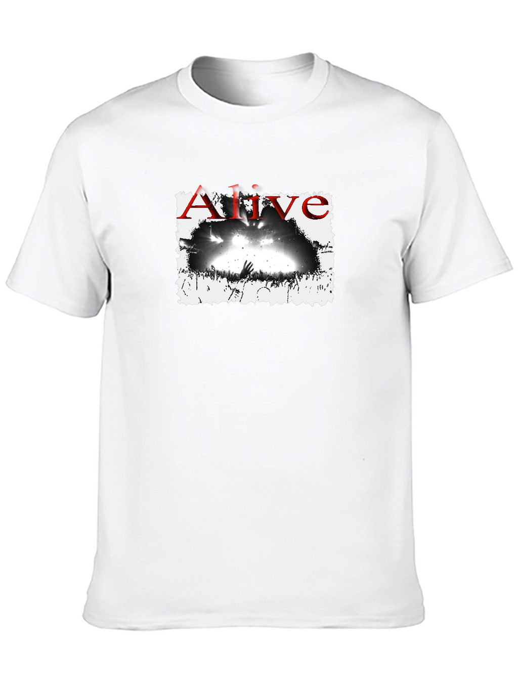 Alive Concert Graphic Tee - Black Cotton T-Shirt
