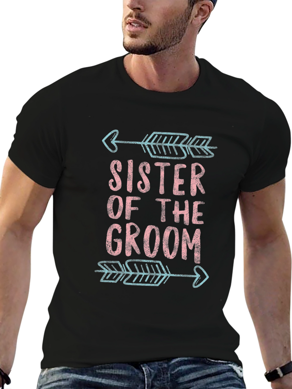 Sister of the Groom T-Shirt Wedding Party