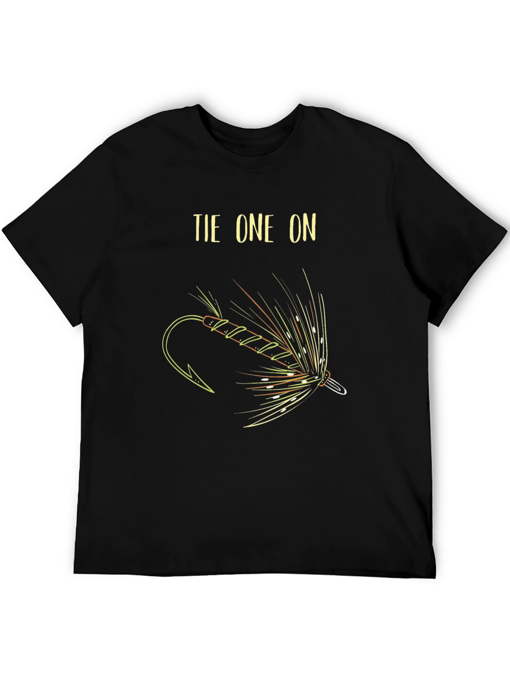Tie One On Fly Fishing T-Shirt - Black