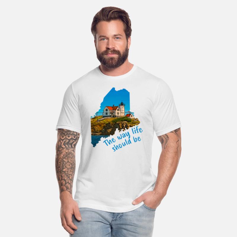 Nubble Lighthouse Maine Nautical State Saying