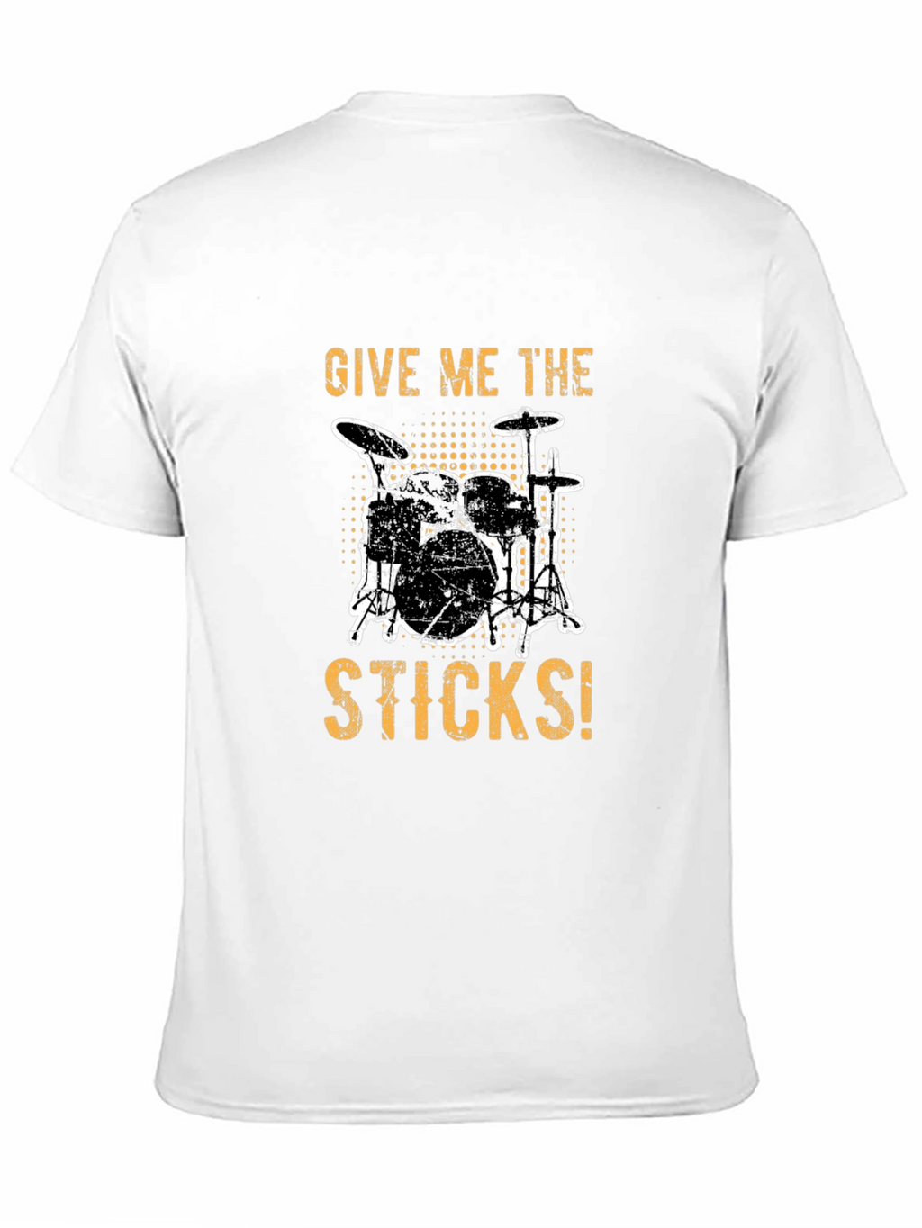 Give Me The Sticks Drummer T-Shirt - Black