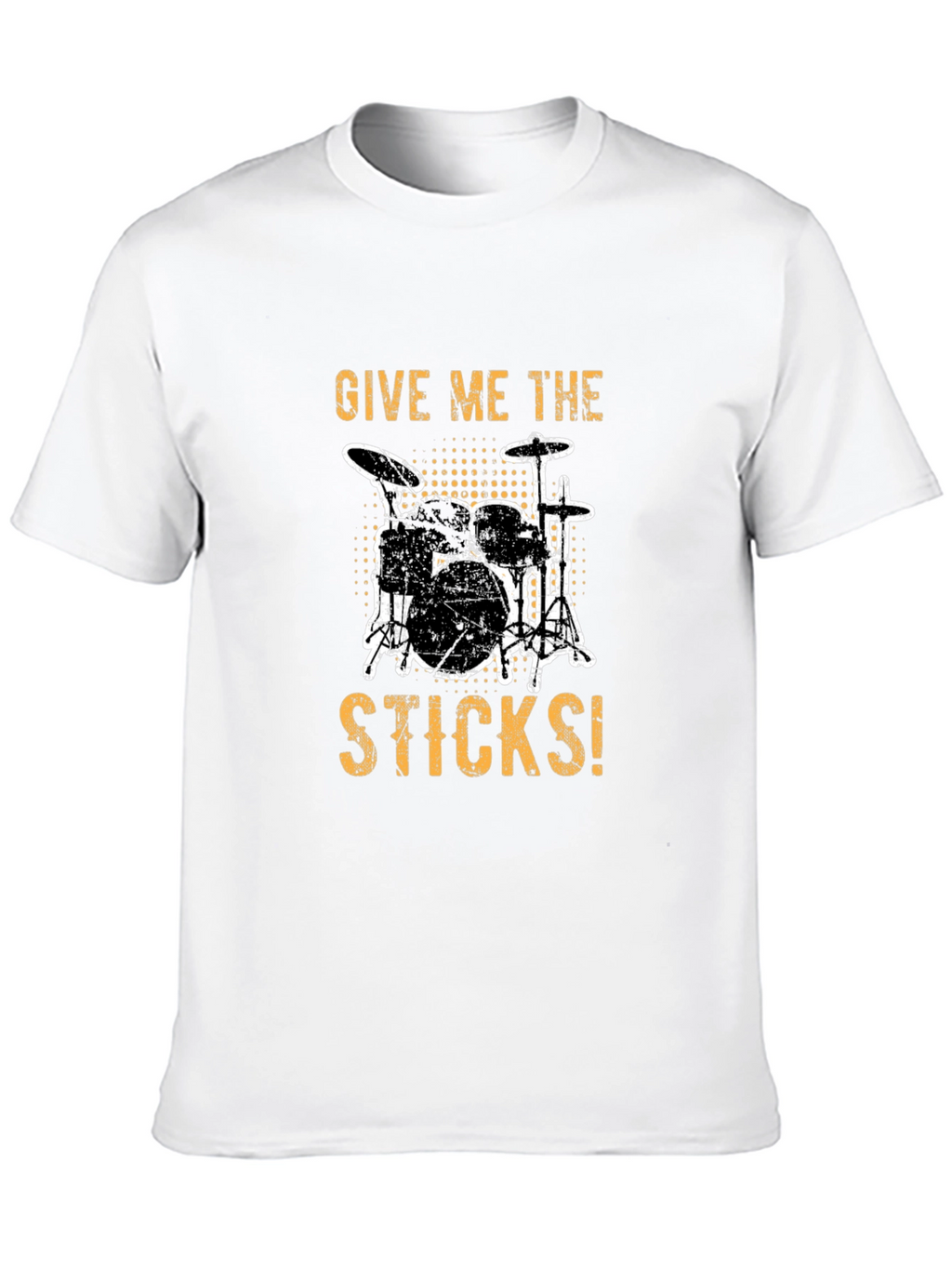 Give Me The Sticks Drummer T-Shirt - Black