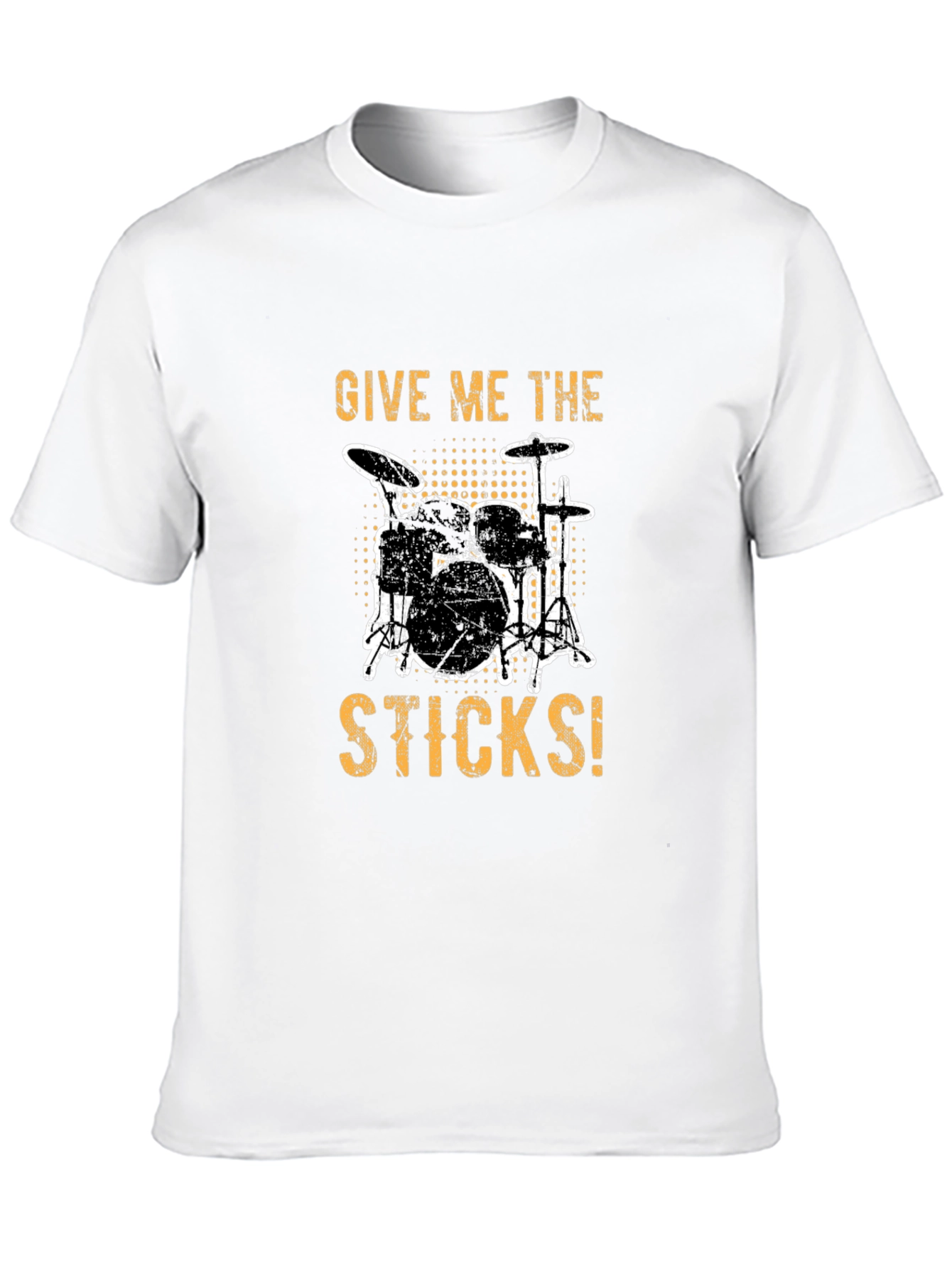 Give Me The Sticks Drummer T-Shirt - Black