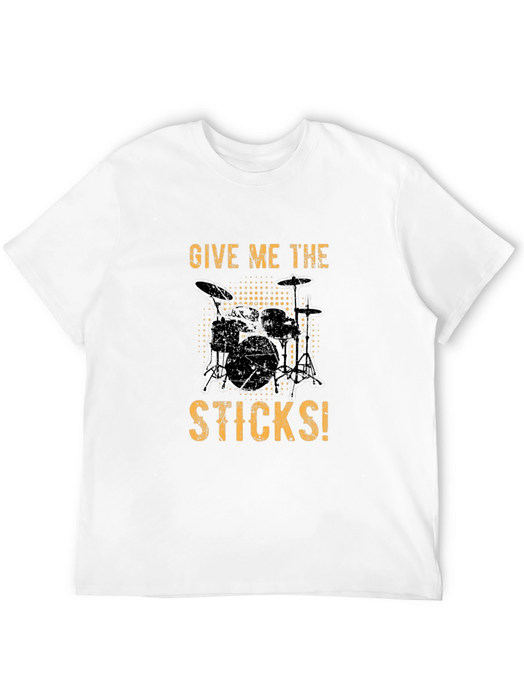 Give Me The Sticks Drummer T-Shirt - Black