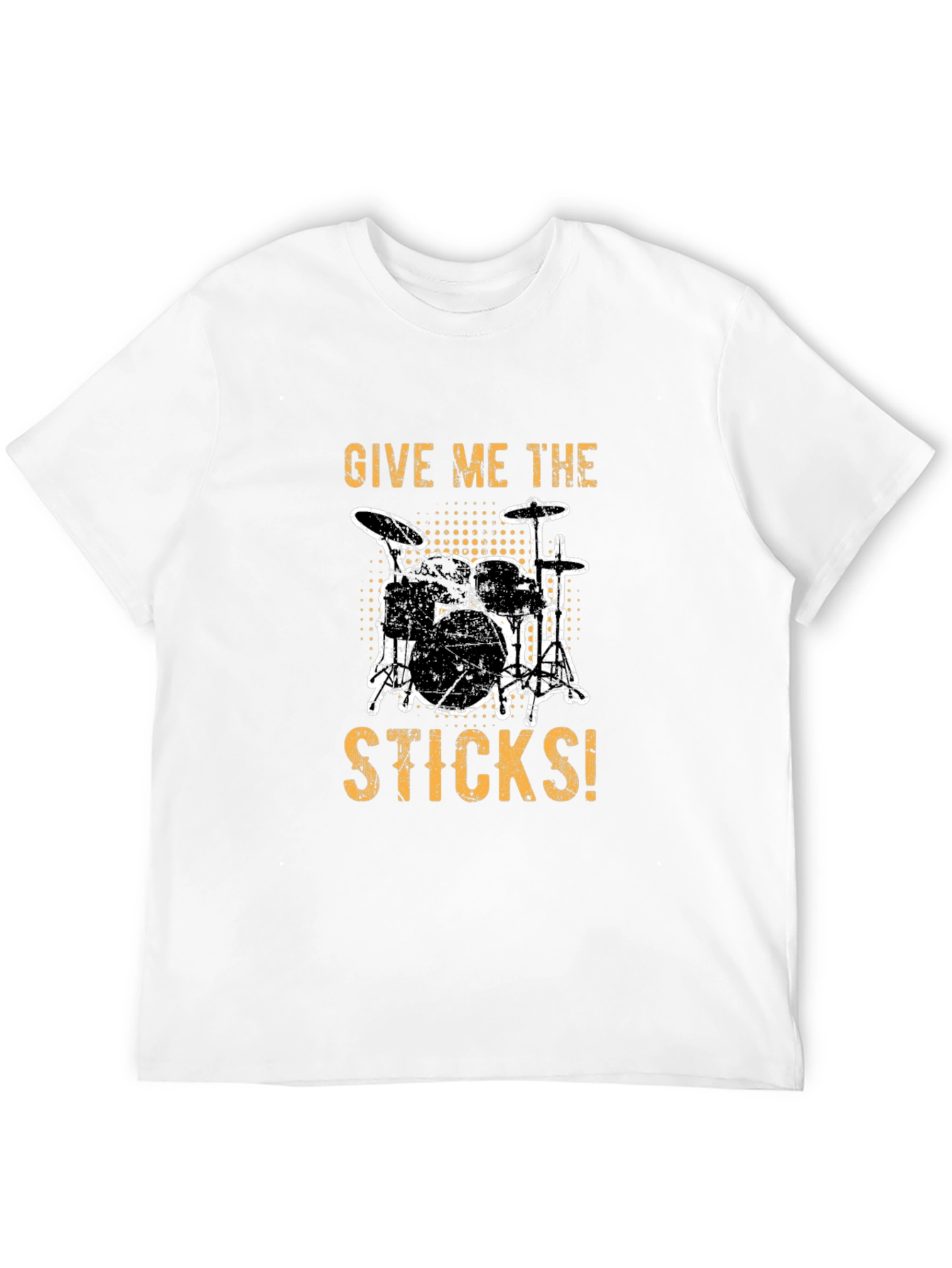 Give Me The Sticks Drummer T-Shirt - Black