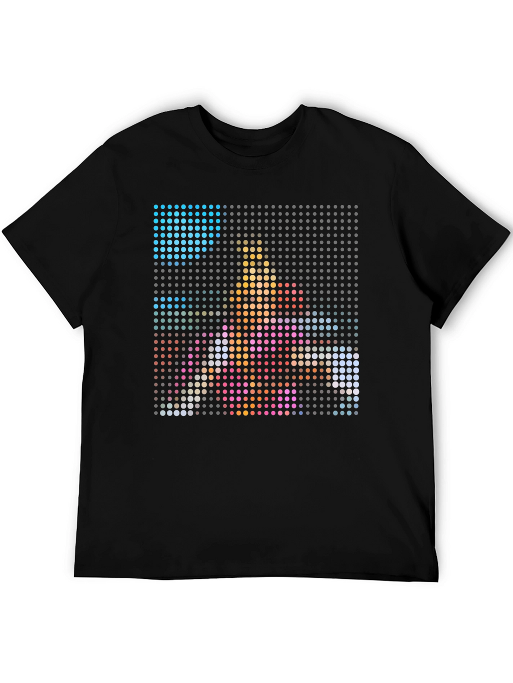 Pixel Art Graphic Black T-Shirt