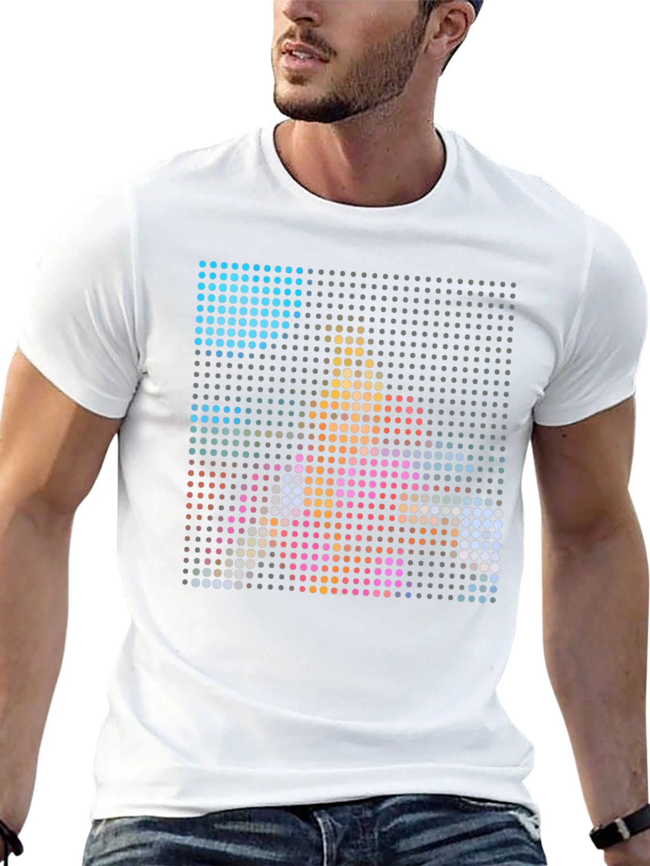 Pixel Art Graphic Black T-Shirt