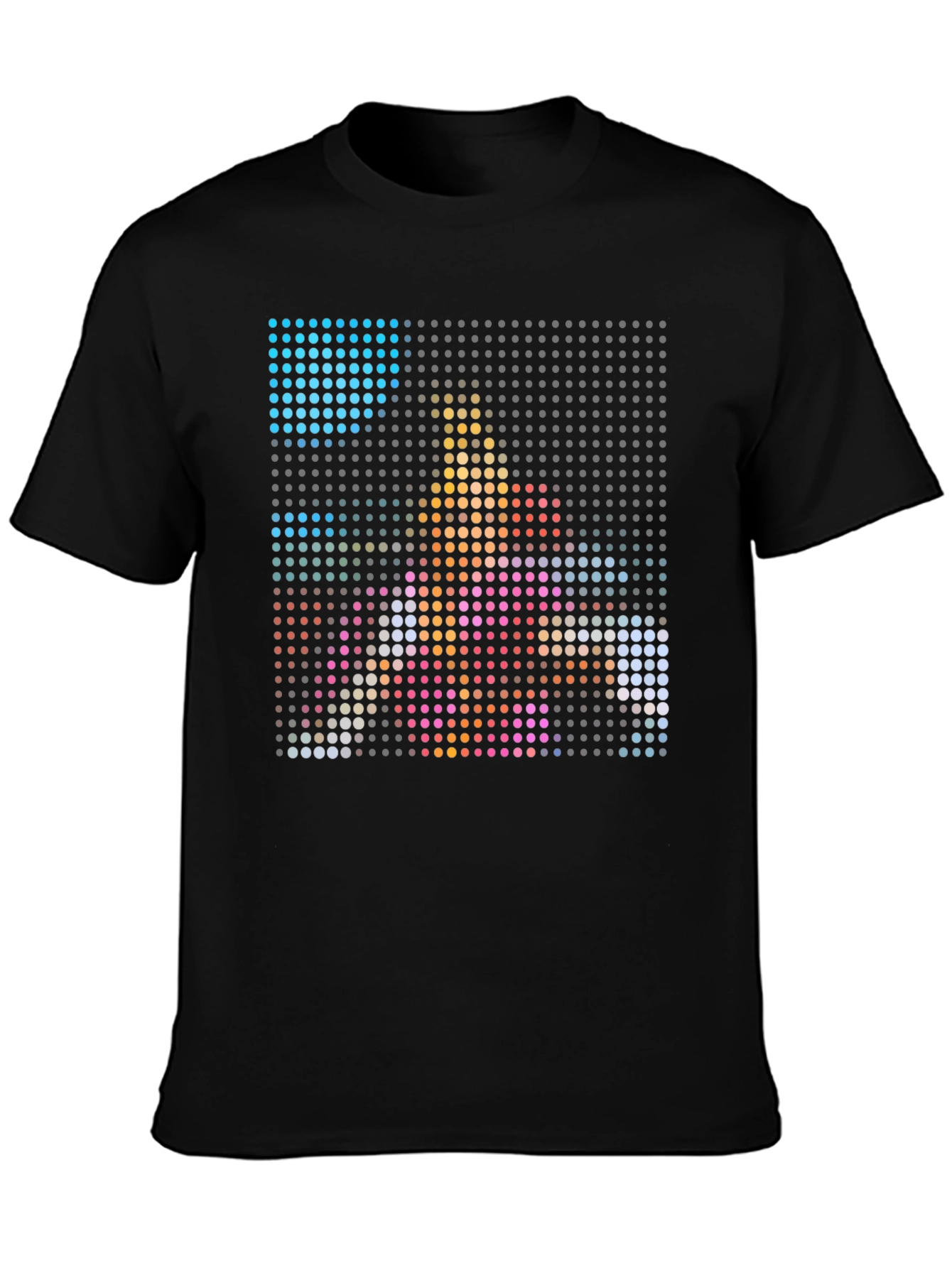 Pixel Art Graphic Black T-Shirt