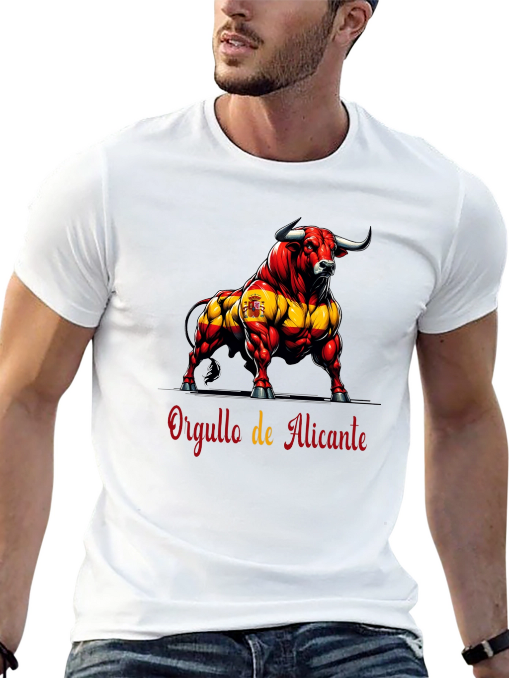 Pride of Alicante Spain Bull Graphic Tee