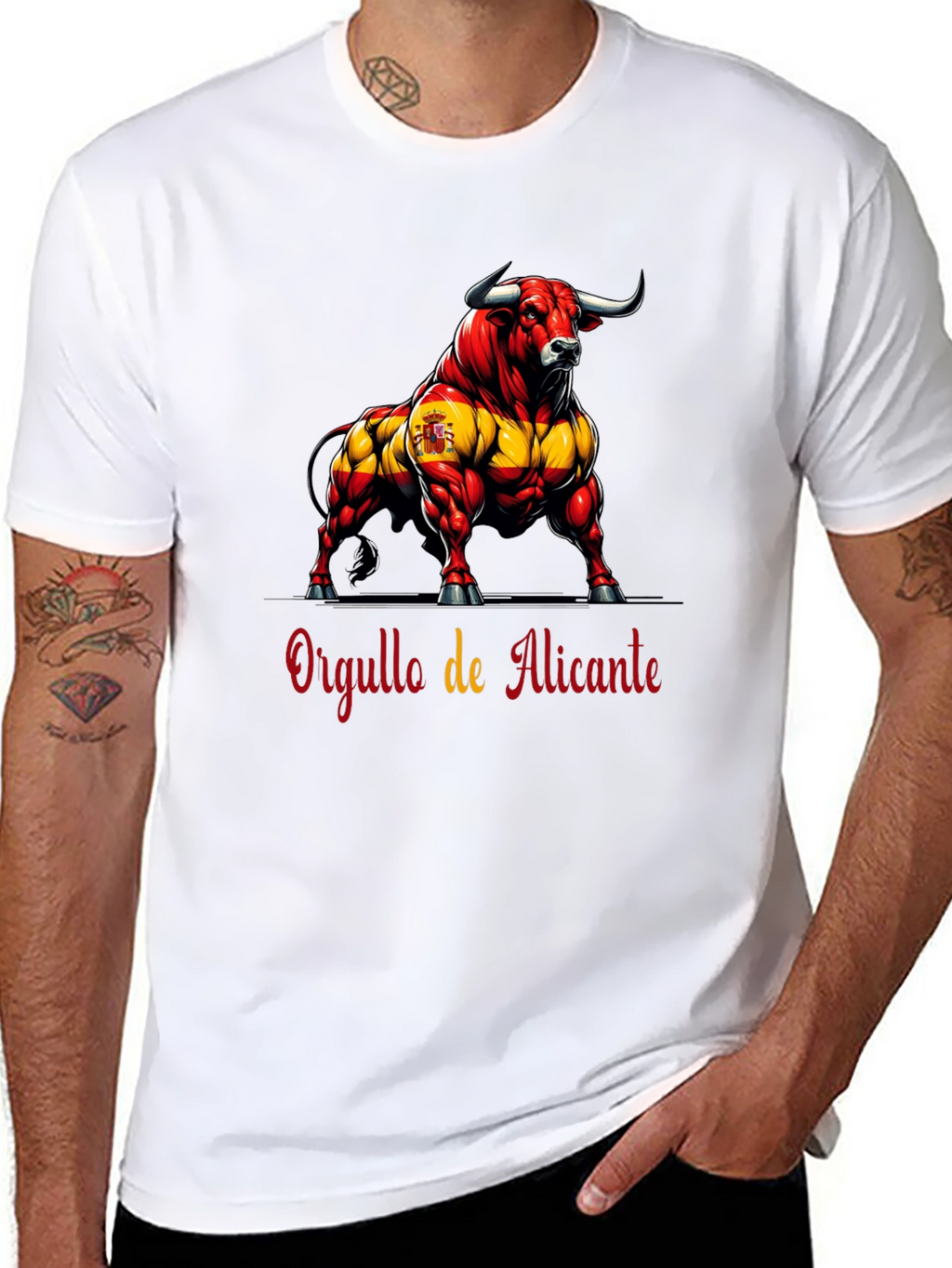 Pride of Alicante Spain Bull Graphic Tee