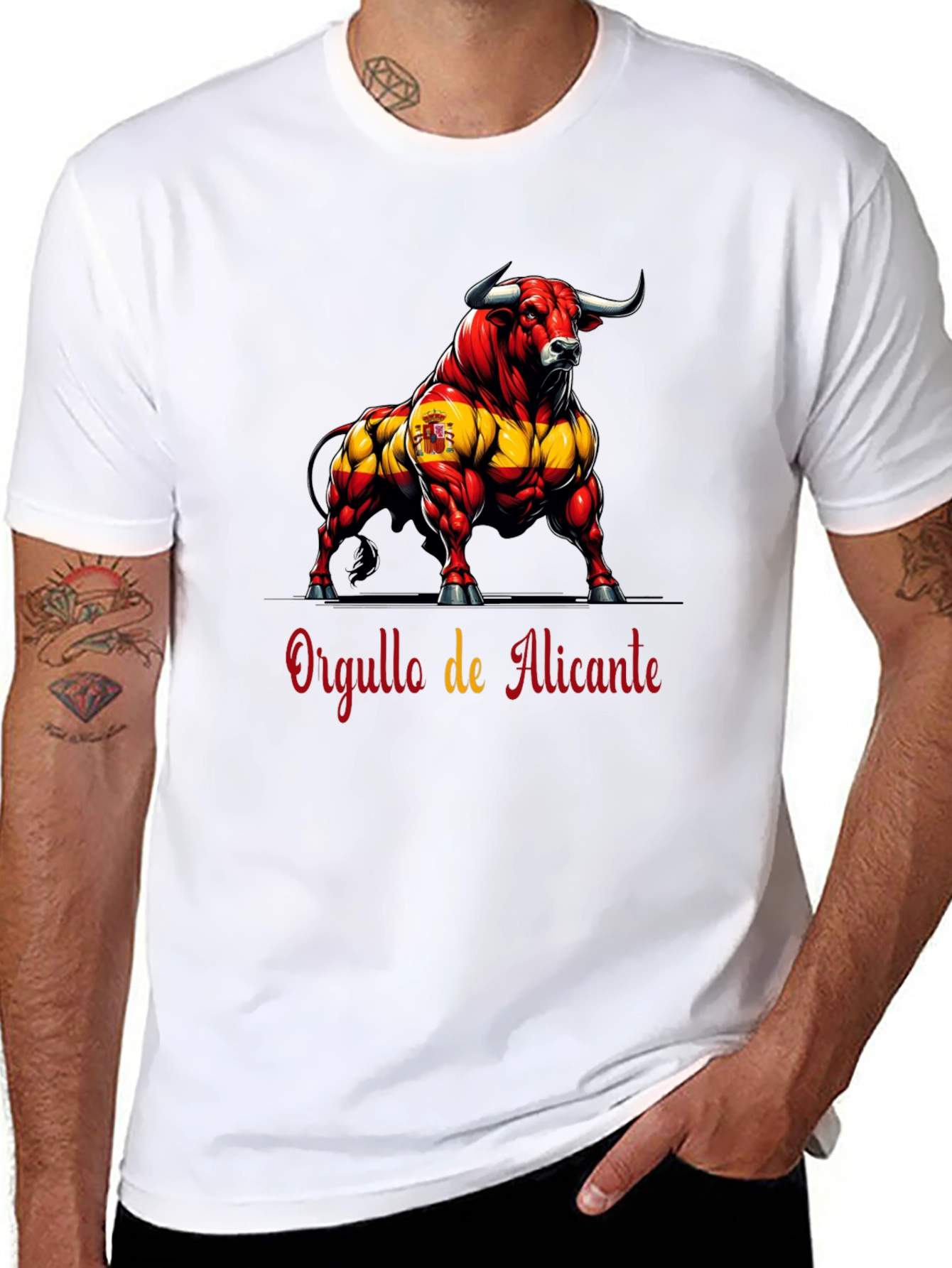 Pride of Alicante Spain Bull Graphic Tee