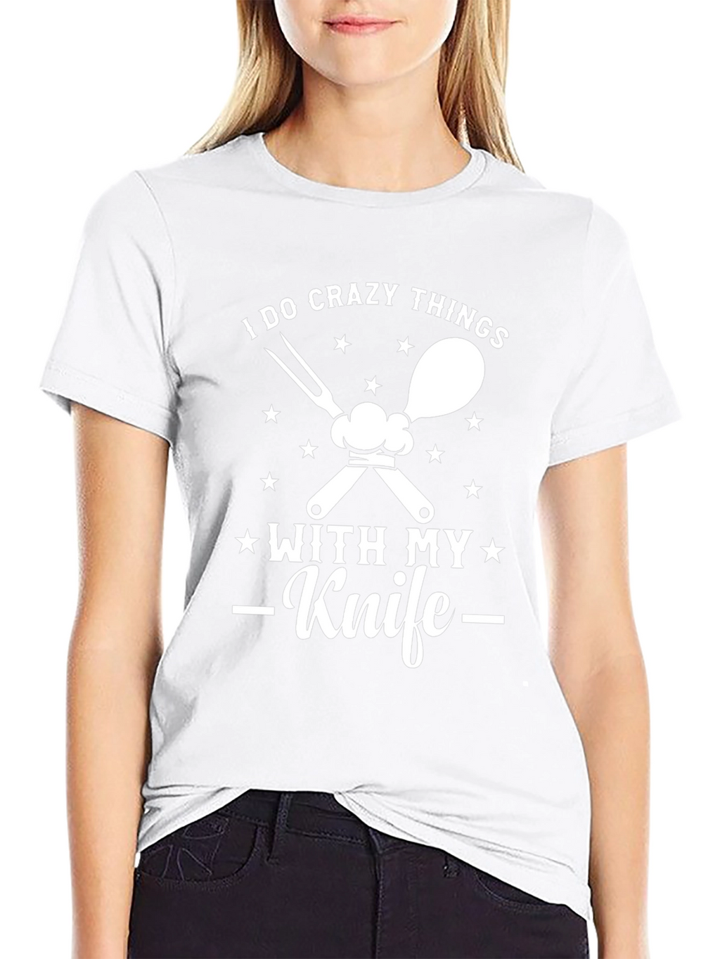 Crazy Things Knife Black T-Shirt