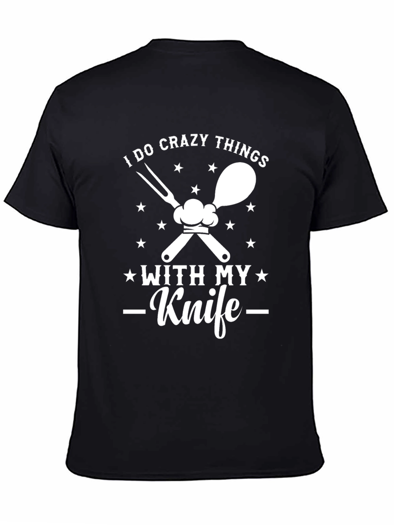 Crazy Things Knife Black T-Shirt