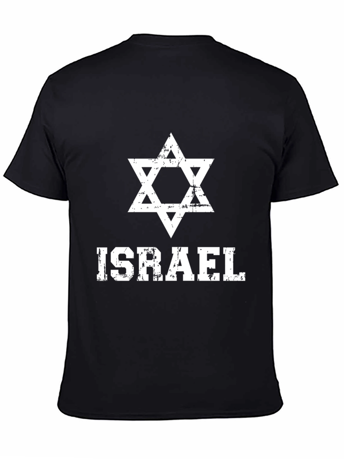 Israel Star of David Mens Black T-Shirt