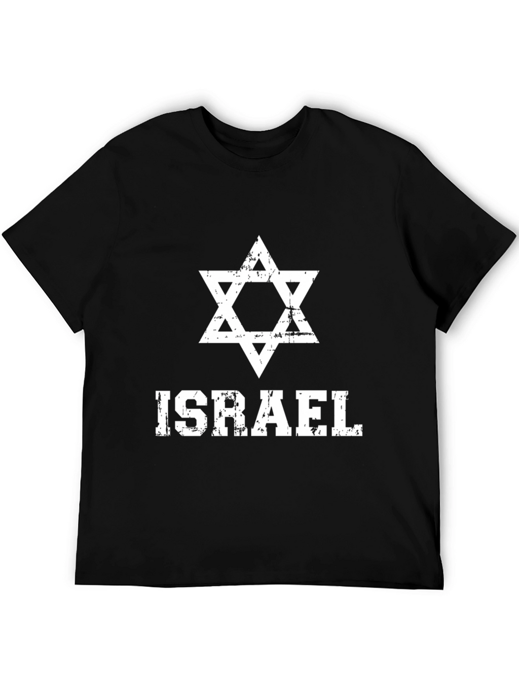 Israel Star of David Mens Black T-Shirt