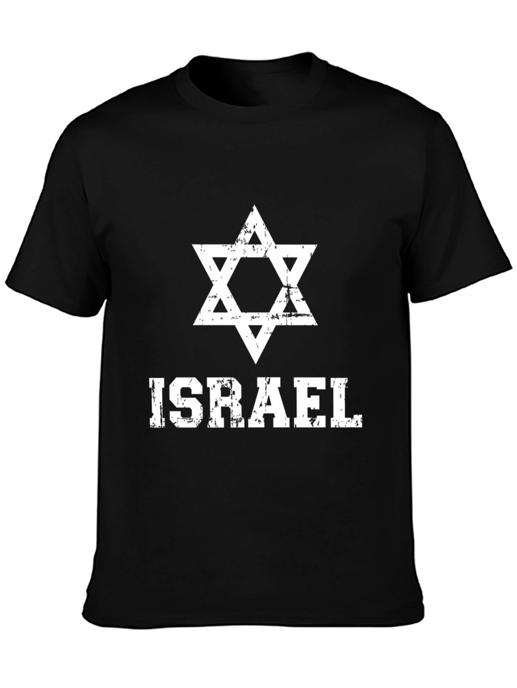 Israel Star of David Mens Black T-Shirt