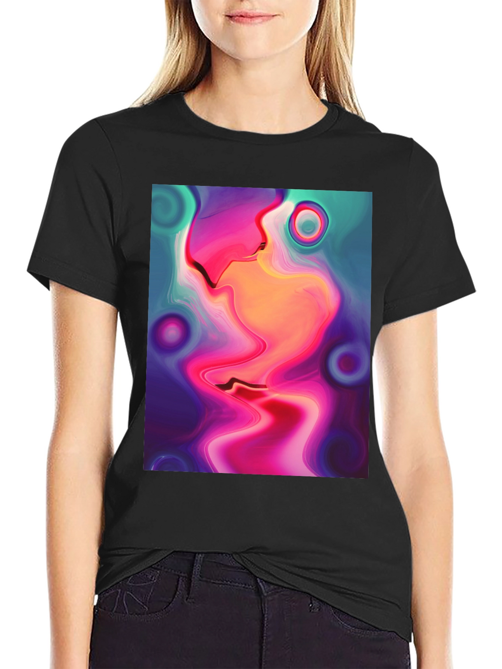 Abstract Art Graphic Tee - Modern Style