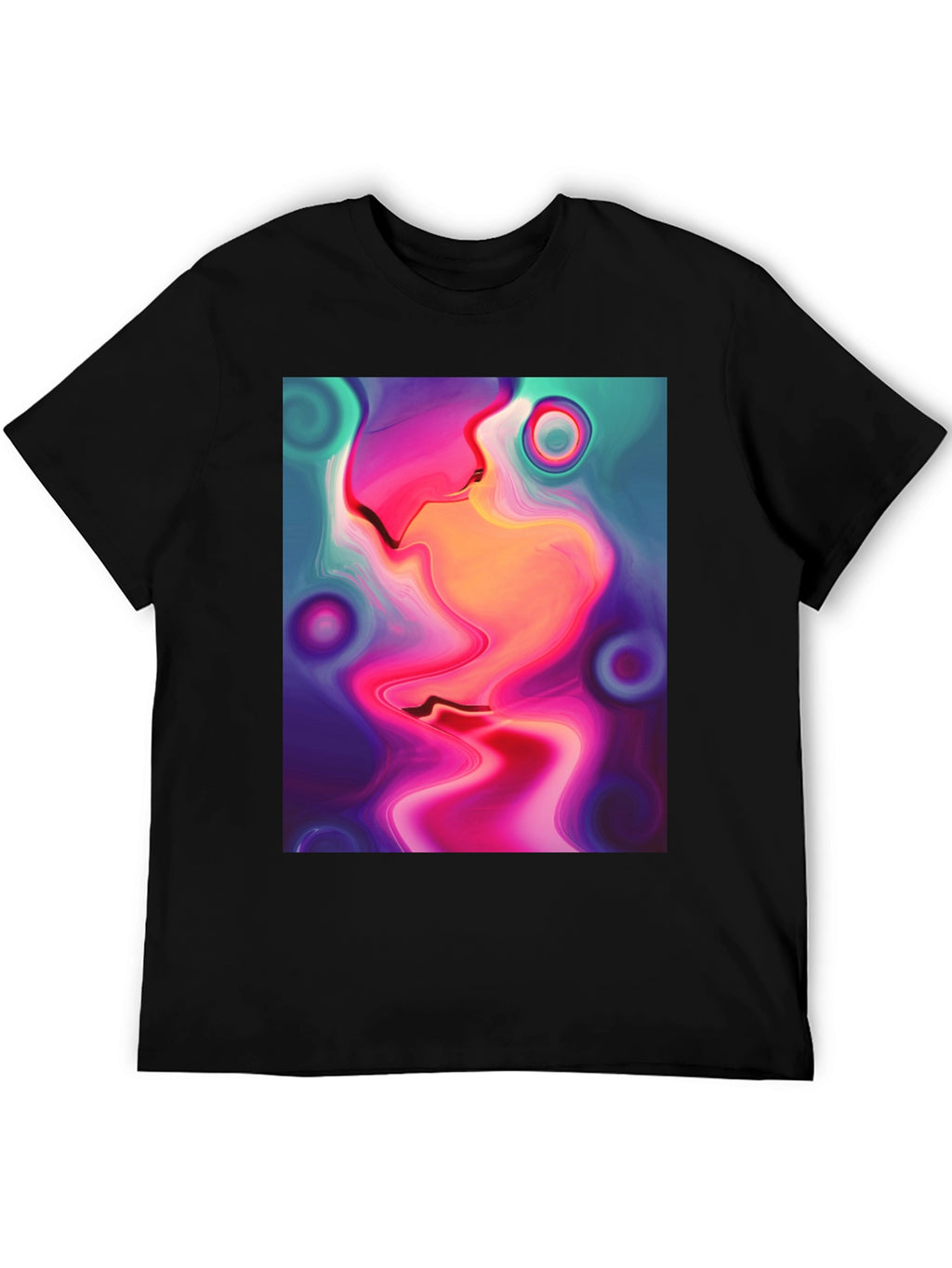 Abstract Art Graphic Tee - Modern Style