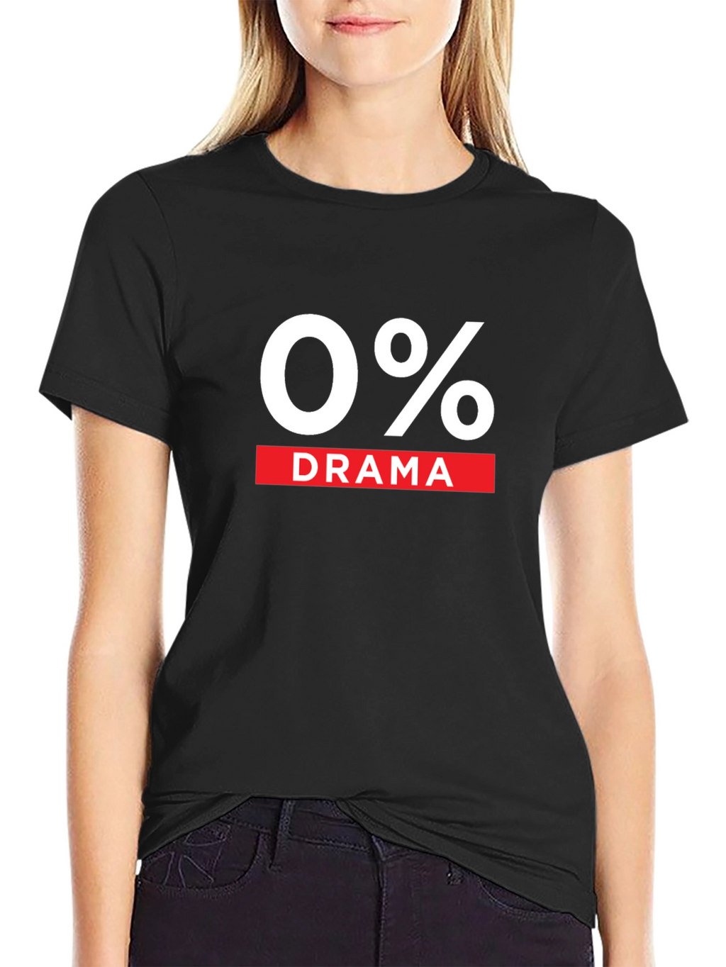 0% Drama Black Graphic T-Shirt