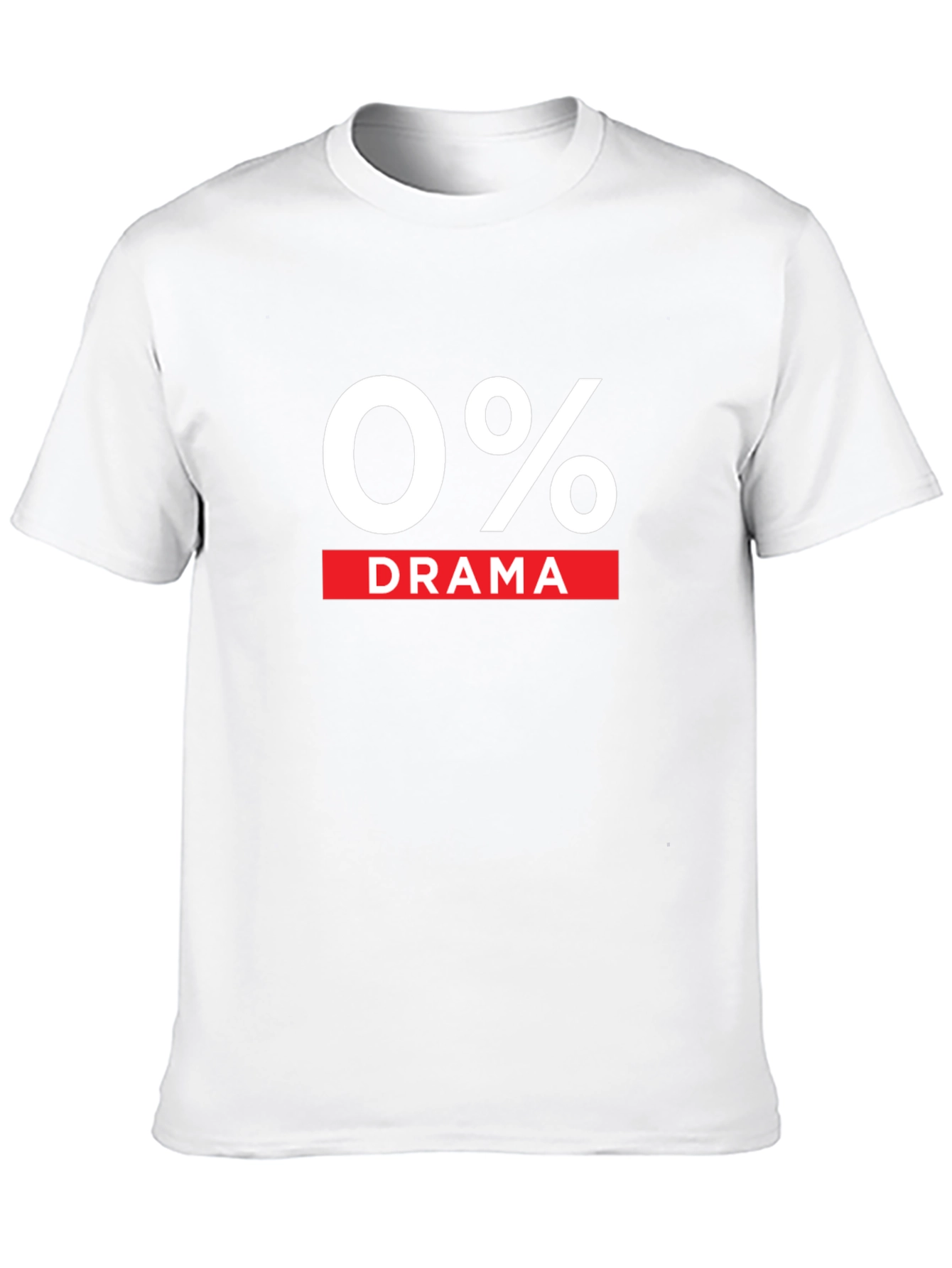 0% Drama Black Graphic T-Shirt