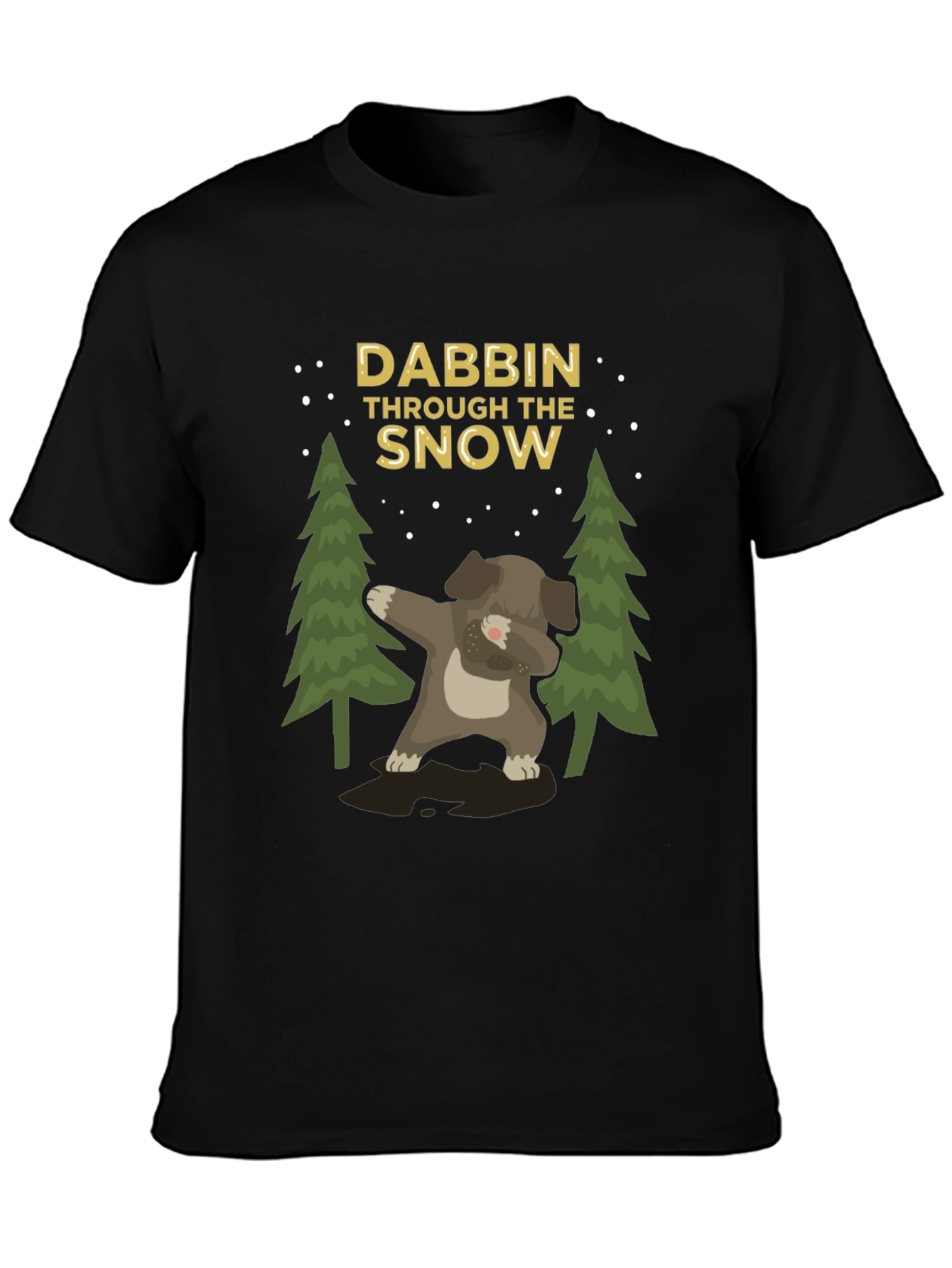 Dabbing Through The Snow Graphic Tee