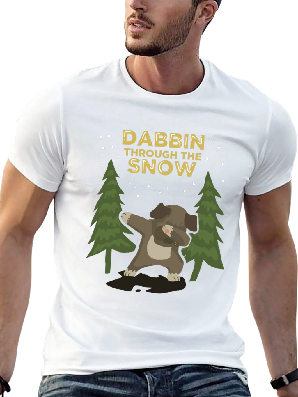 Dabbing Through The Snow Graphic Tee