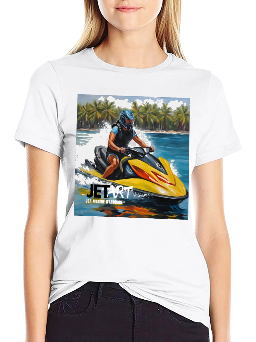 Jet Art T-Shirt - USA Marine Wardrobe