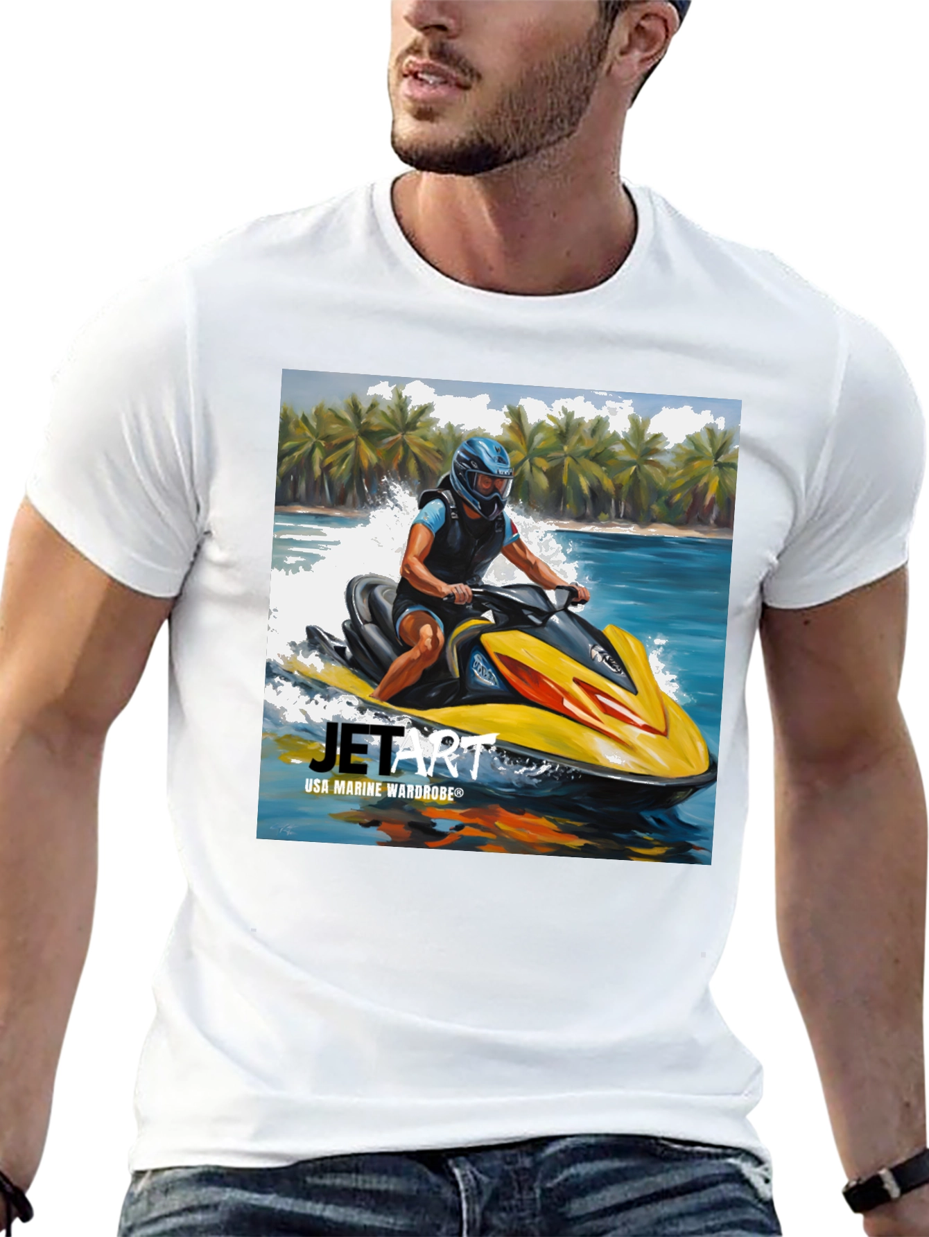 Jet Art T-Shirt - USA Marine Wardrobe