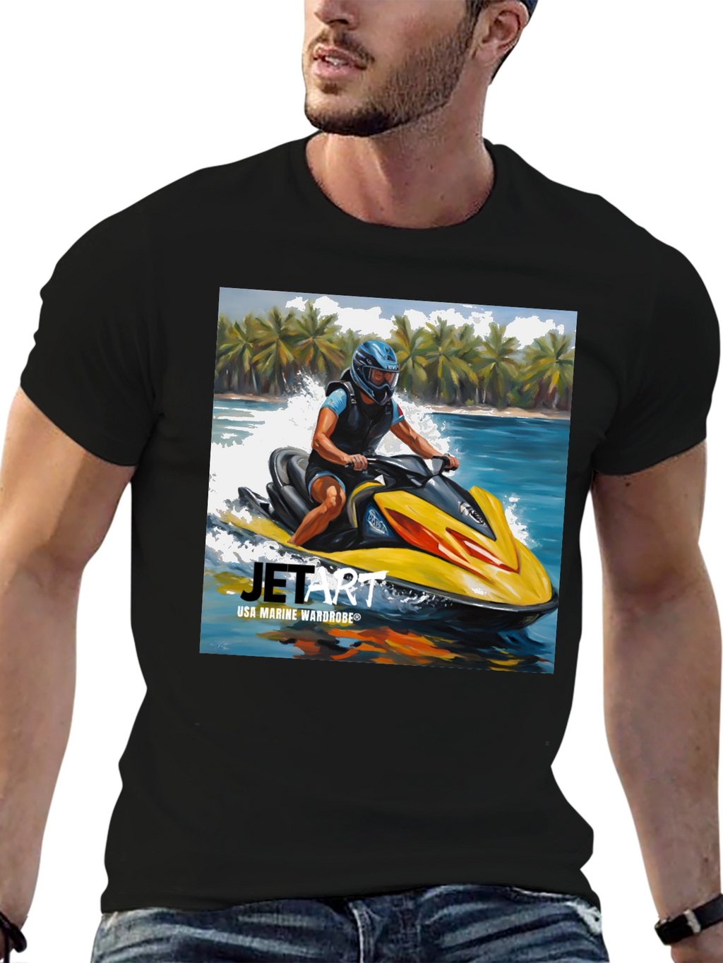 Jet Art T-Shirt - USA Marine Wardrobe