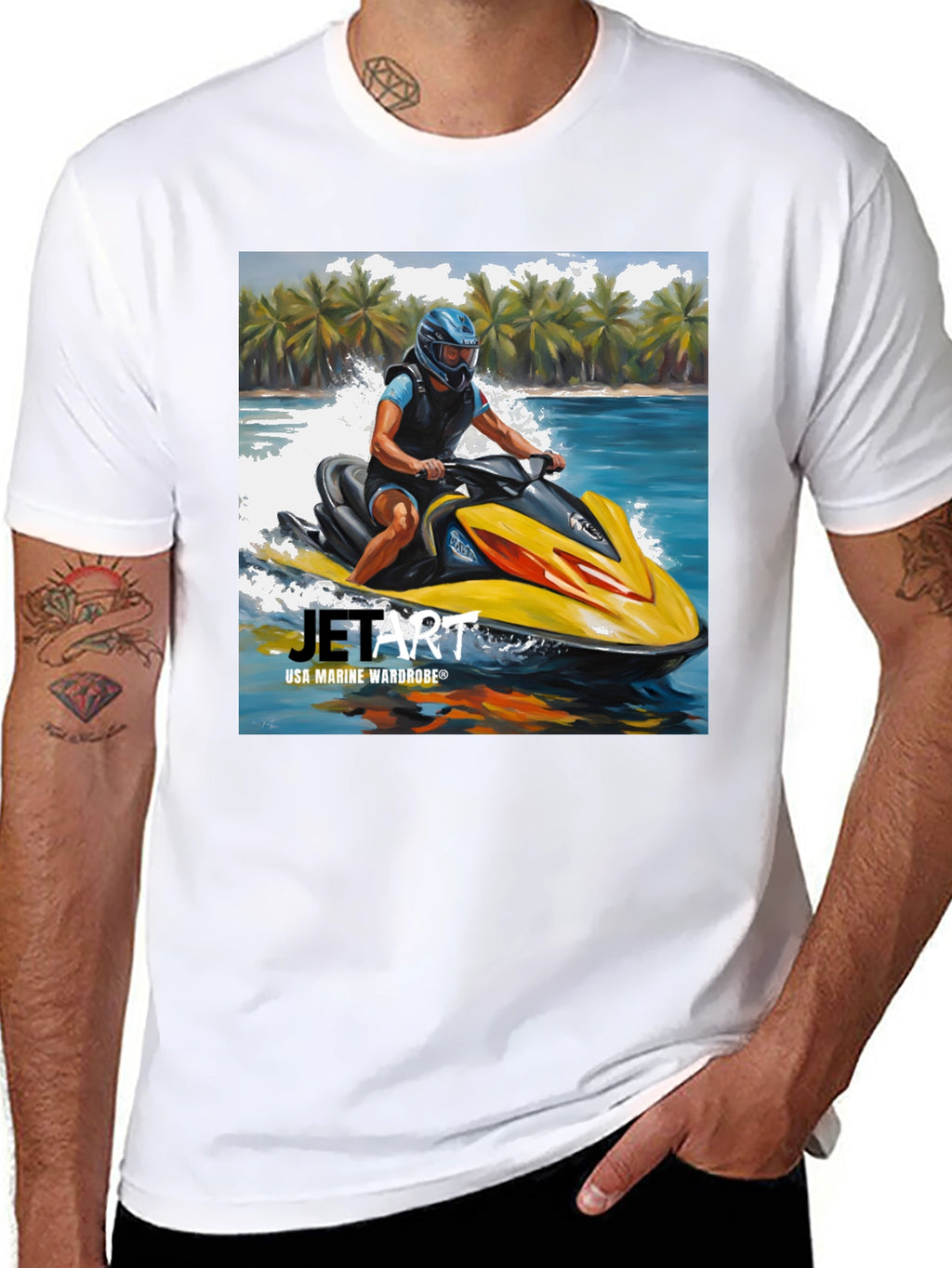 Jet Art T-Shirt - USA Marine Wardrobe