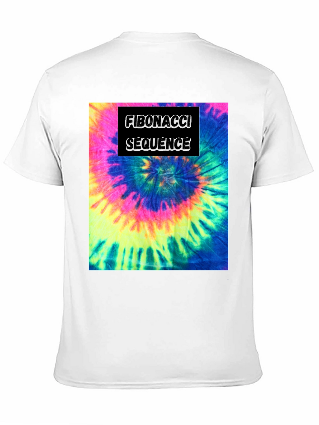 Fibonacci Sequence Tie-Dye Graphic T-Shirt