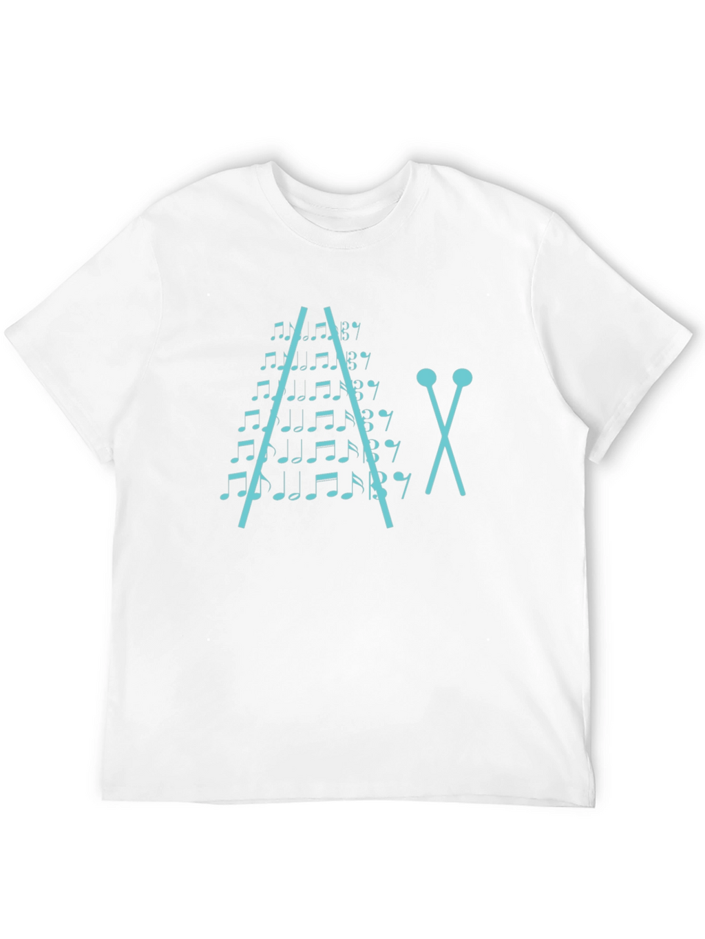 Musical Notes Xylophone Graphic T-Shirt