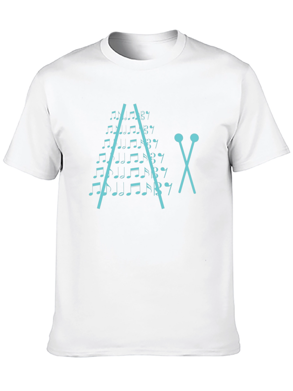 Musical Notes Xylophone Graphic T-Shirt