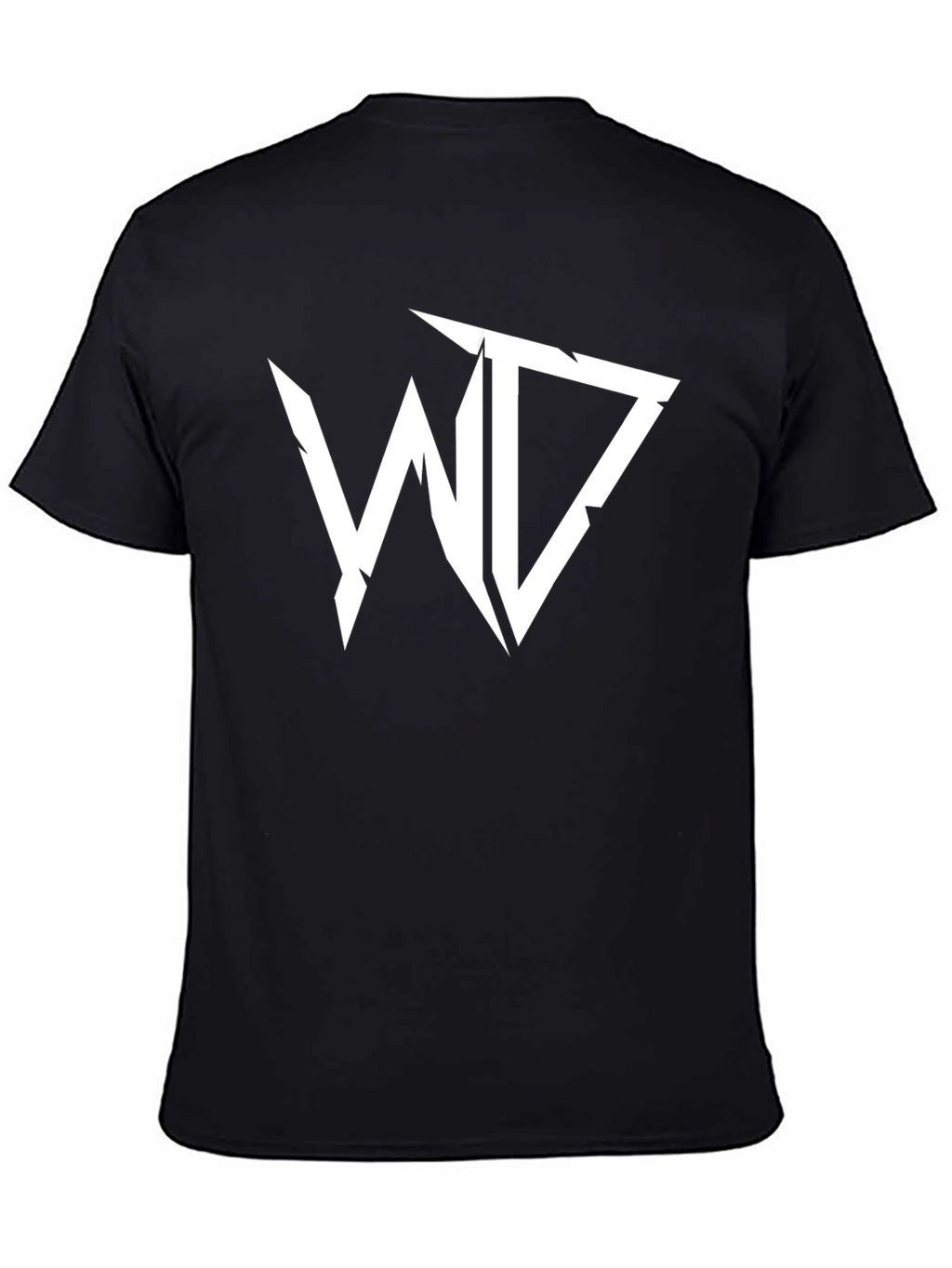 Mens Black Graphic Tee - WD Design
