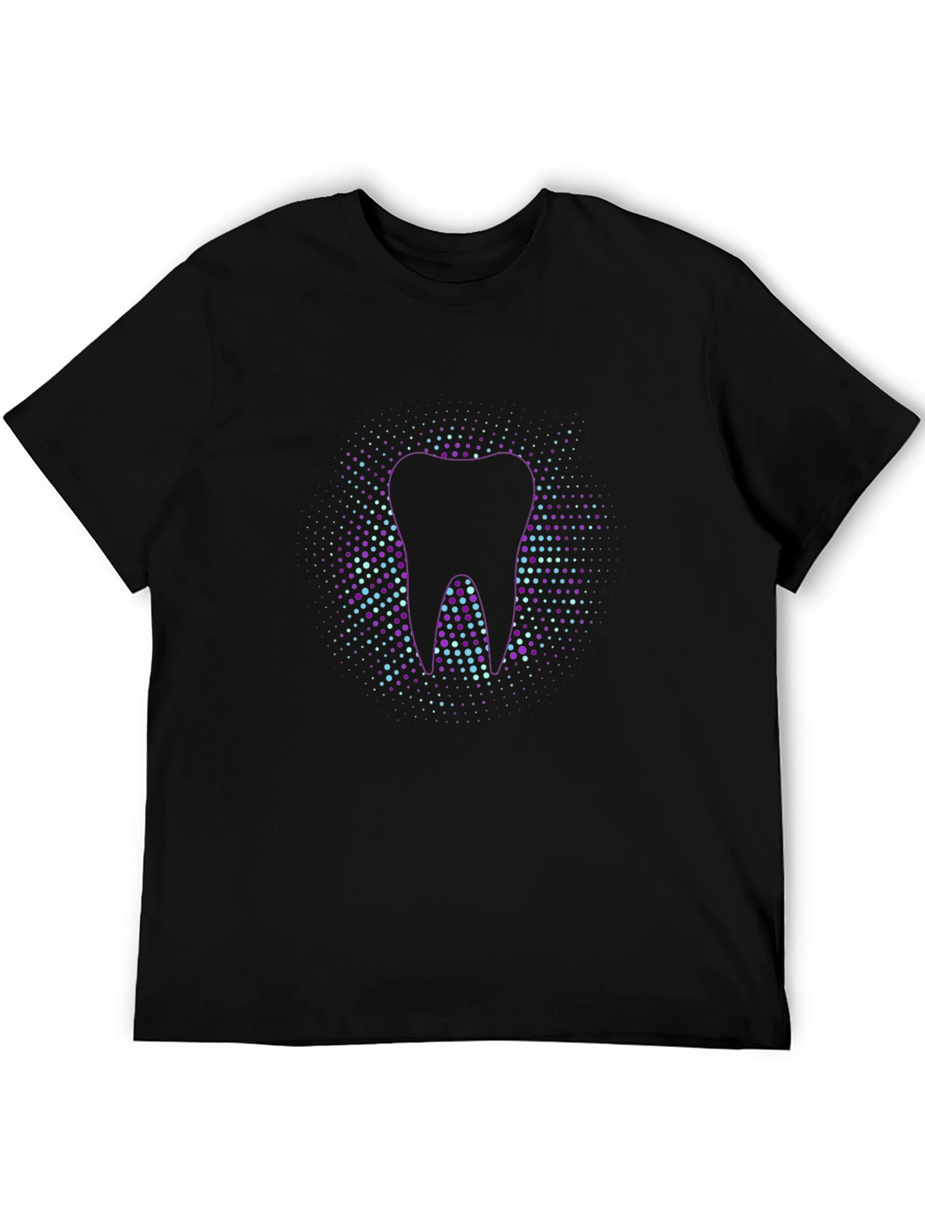 Modern Tooth Graphic Black T-Shirt