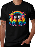 Rainbow Cats Graphic Tee