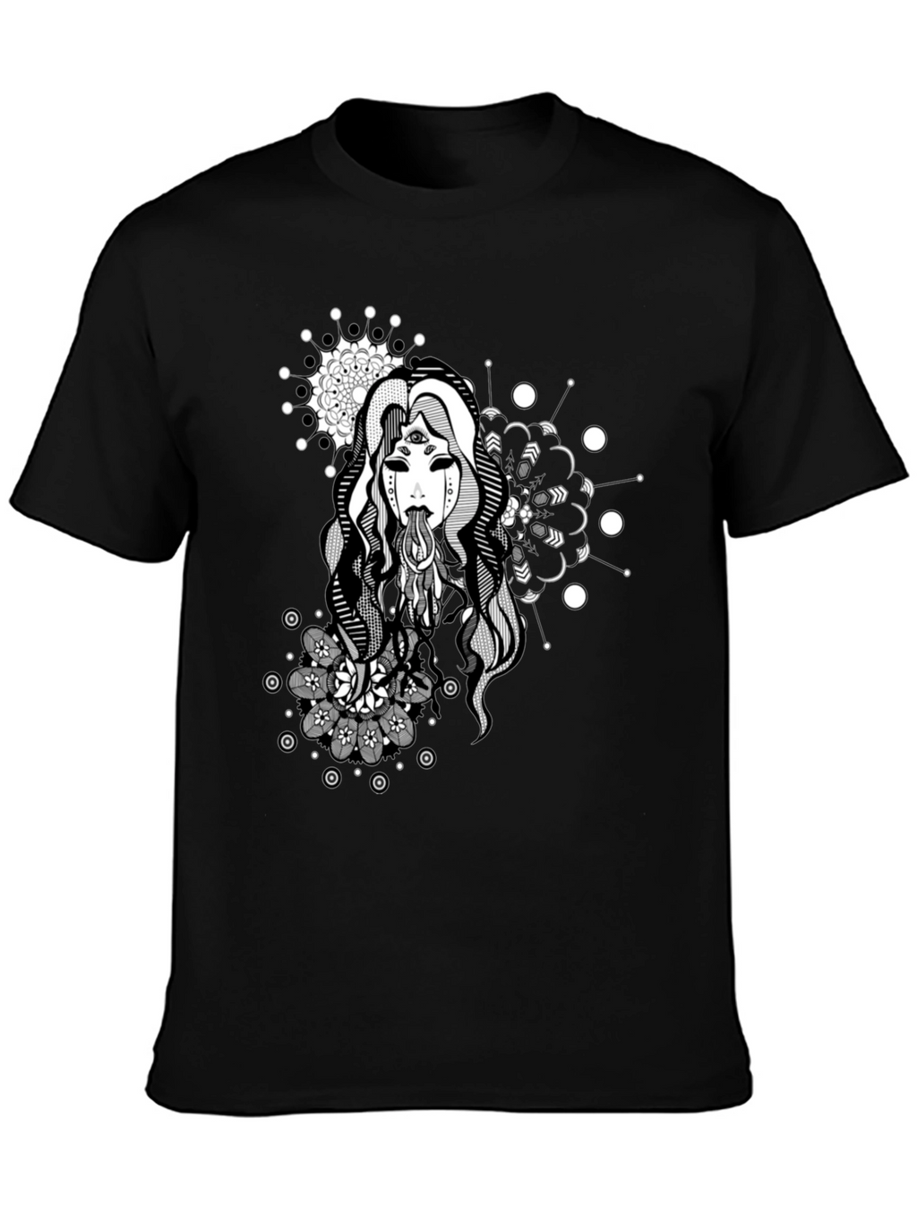 Mystic Woman Graphic Tee - Black T-Shirt
