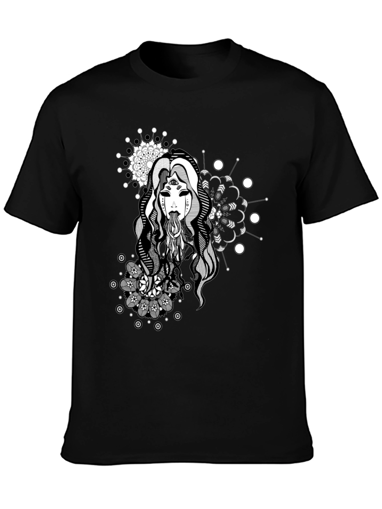 Mystic Woman Graphic Tee - Black T-Shirt