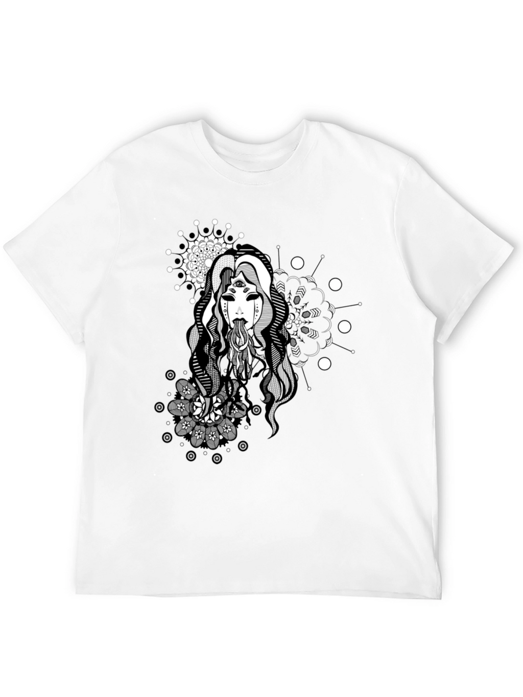 Mystic Woman Graphic Tee - Black T-Shirt