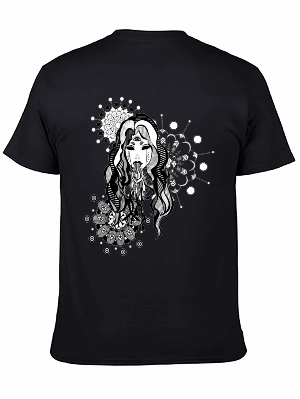 Mystic Woman Graphic Tee - Black T-Shirt