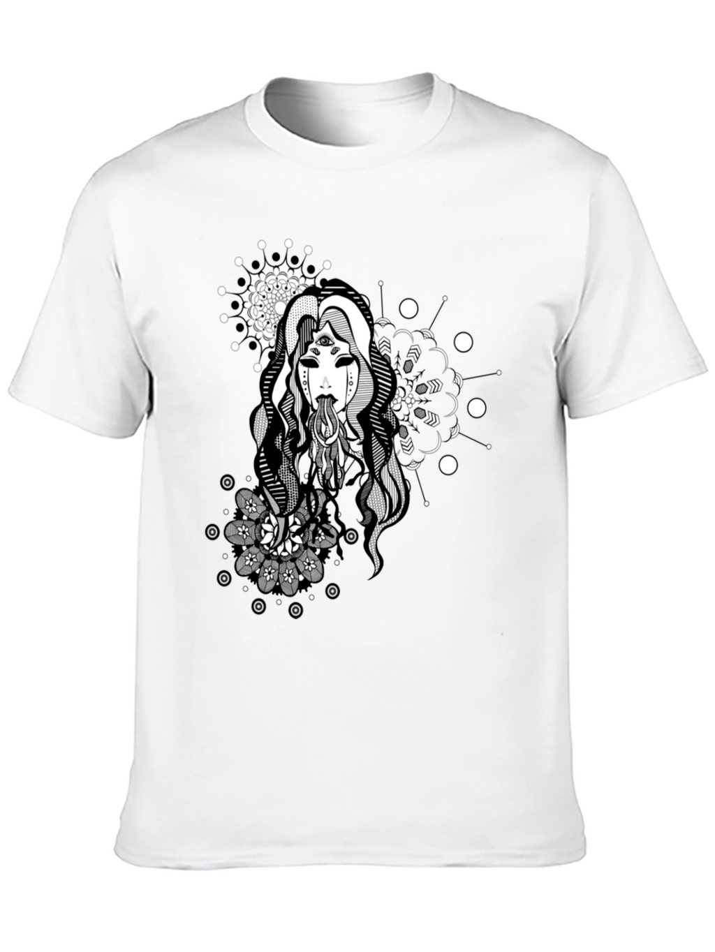 Mystic Woman Graphic Tee - Black T-Shirt