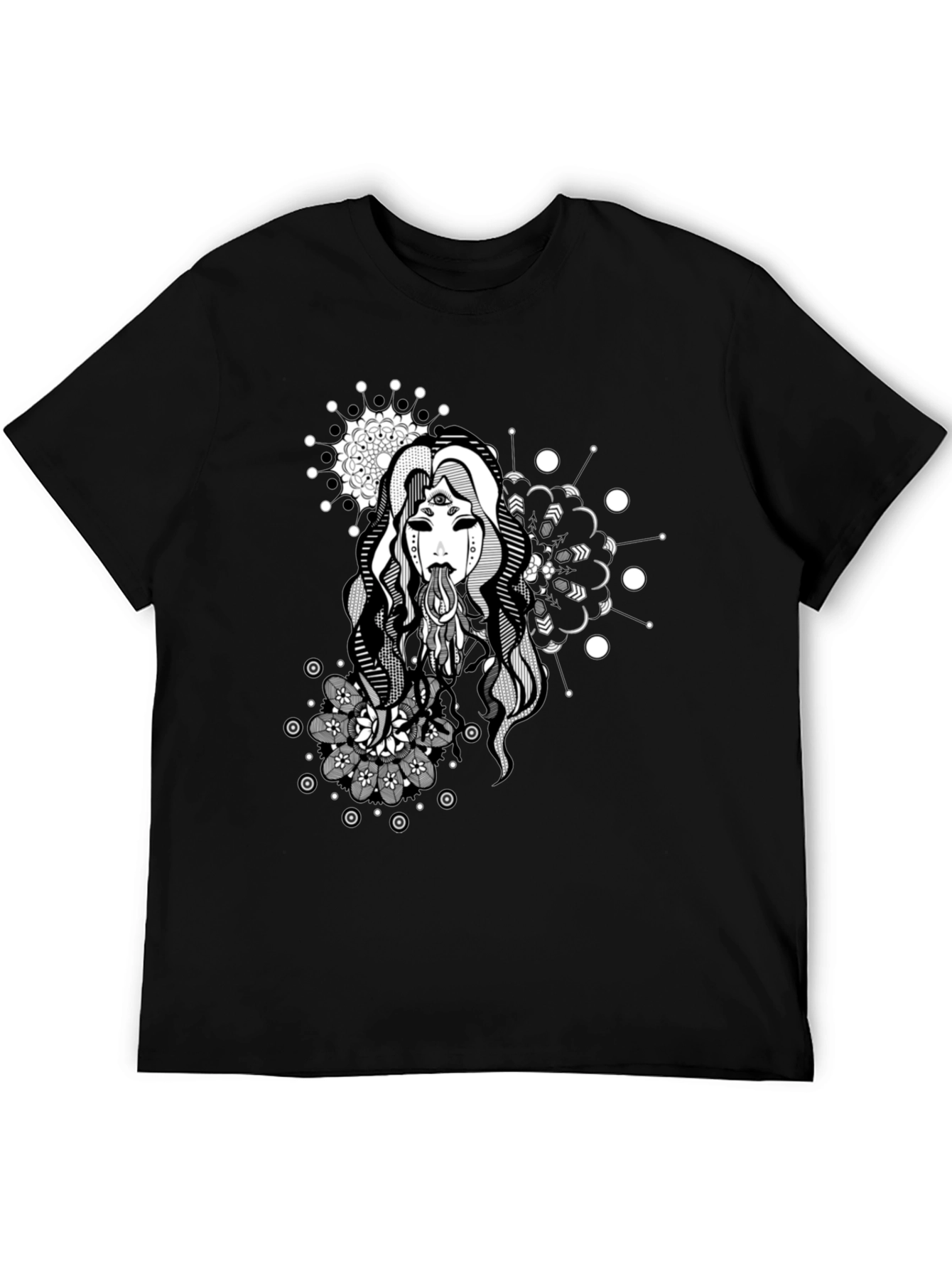 Mystic Woman Graphic Tee - Black T-Shirt
