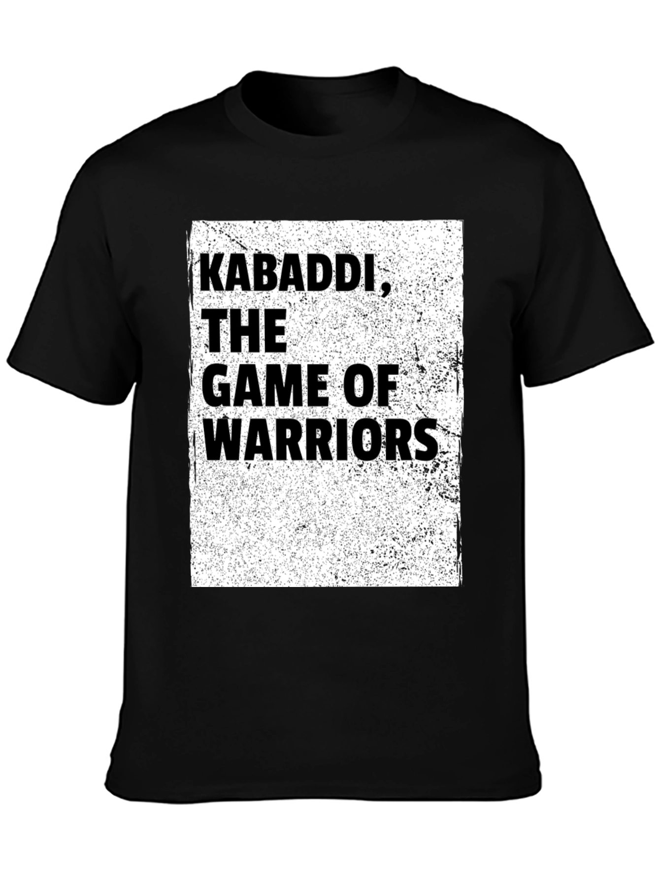 Kabaddi Warrior T-Shirt - Game of Warriors Black Tee