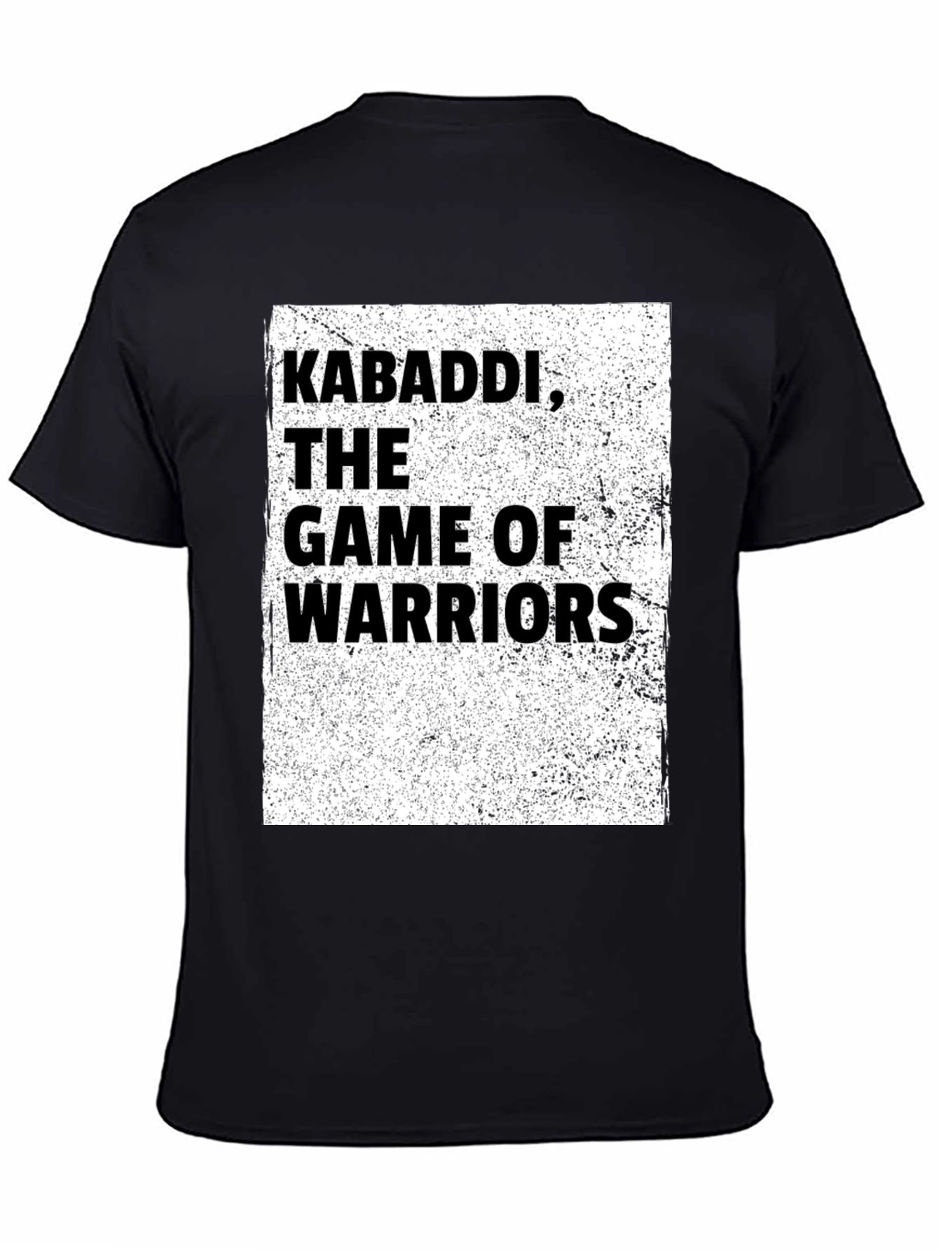 Kabaddi Warrior T-Shirt - Game of Warriors Black Tee